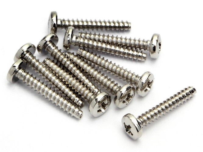 HPI Racing M4x10mm Binder Head Screws – Set Of 6 For Savage 21 RC Cars (Black Steel, Philips Drive)