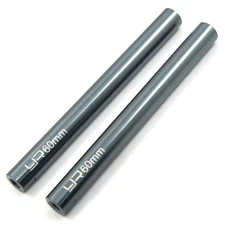Yeah Racing Gunmetal 6 X 60mm Threaded Aluminum Crawler Link Pipe - 2pcs YA-0433