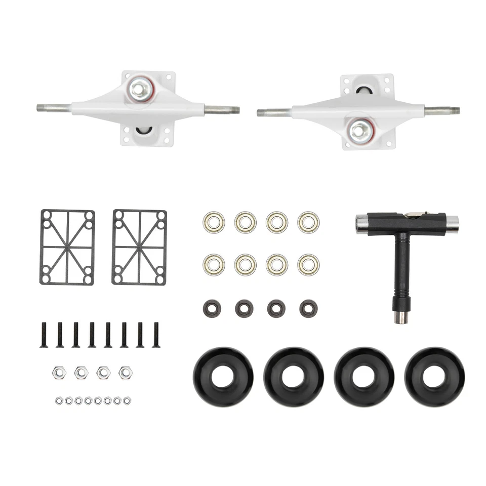 Kit de camión de monopatín de aleación de aluminio con ruedas 85A y almohadillas elevadoras Foto 4 de 4