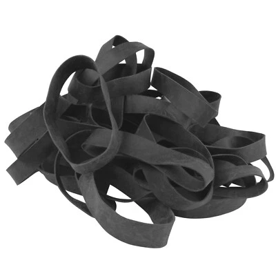 PLATINUM RUBBER 1LB Wide 1/2" Black UV #84 Rubber Bands USA Bulk XL Wide Large 3-1/2" Outdoor