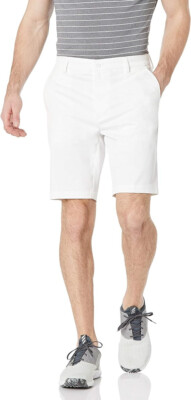 Amazon Essentials Men's Classic-Fit Stretch Golf Short, White, 42