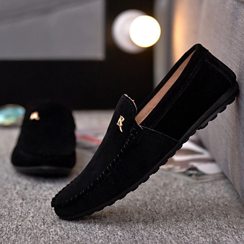 Sociable soltar Extensamente Mocasines De Cuero Para Hombre Zapatos De Vestir Cómodos Elegante Negocios  Lujo | eBay