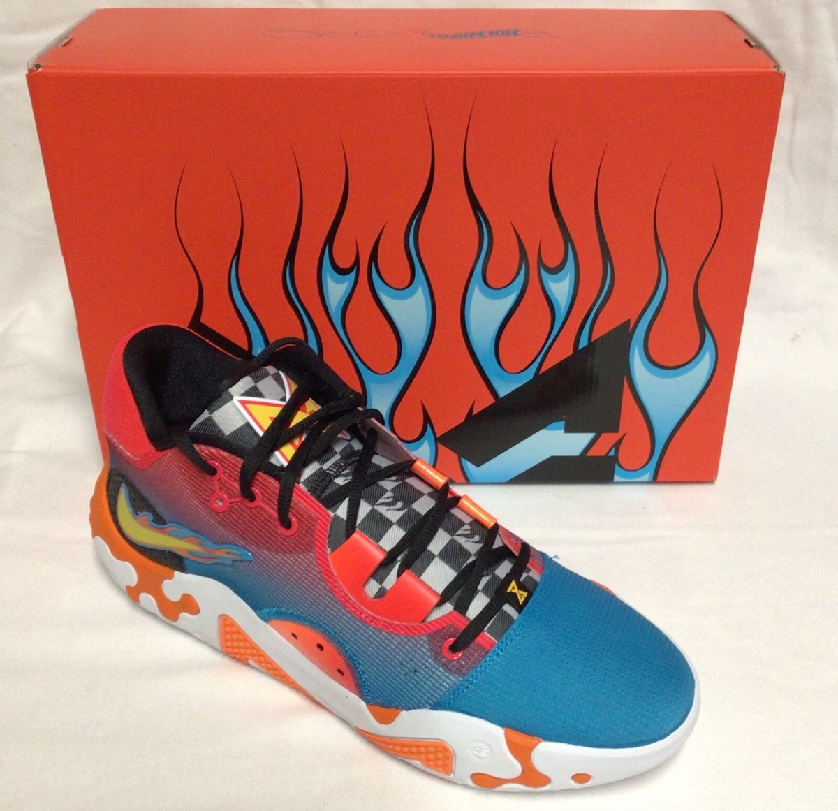 Size 13 - Nike PG 6 x Hot Wheels Blue/Orange/Red 2022 for sale