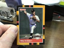 1988 Donruss Baseball's Best # 50 MIKE KRUKRO GIANTS