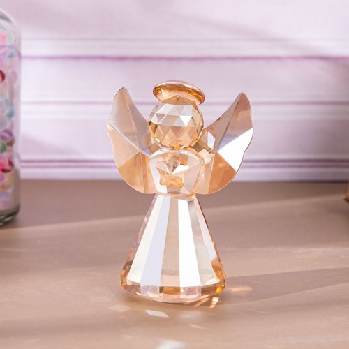 Gift Crystal Angel Statue Crafts Table Ornament Living Room - Picture 11 of 17