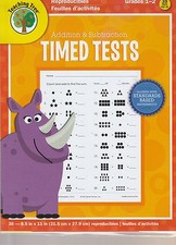 Addition  Subtraction Timed Tests grades 1-2 learning tree reproducibles new