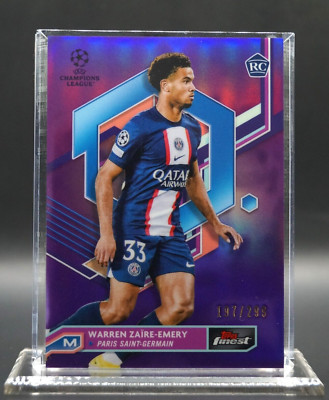 Warren Zaïre-Emery /299 RC Topps finest UEFA Champions League Rookie Soccer