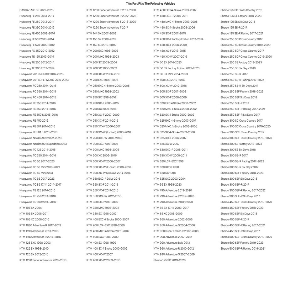 Kit de estriberas transparentes Fastway Air Ext para motocicleta Husaberg Fe 350 2013-2014 Foto 2 de 2