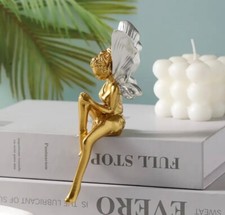 💖 Liebliche kleine filigrane  goldene Elfe Elfenfigur Engel Engelfigur Fee 💖
