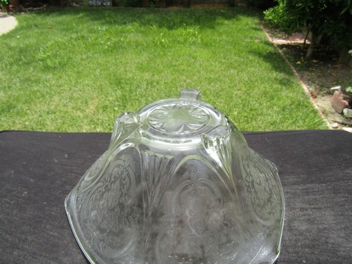 Crystal Clear Royal Lace 10" Bowl 3 Toed Ruffed Edge - Picture 5 of 6