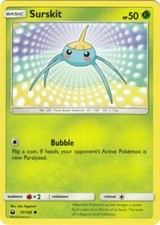 POKEMON CARD SURSKIT 15/168 NO 283 POND SKATER POKEMON TCG CCG