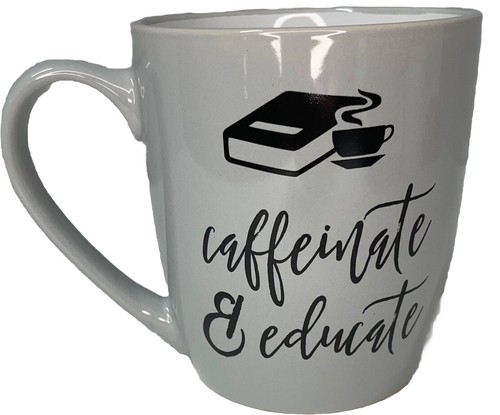 Tazza tazza caffè insegnante caffeina ed educa ceramica oversize 4 Kirklands - Foto 1 di 9