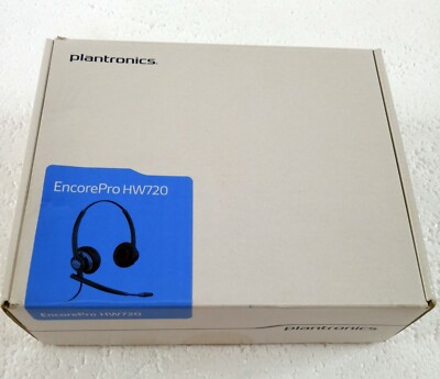 Plantronics EncorePro 720 Noise Canceling Wired USB Headset w Coil Cord Plug 