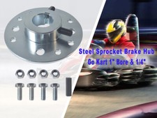 Sprocket Brake Mini Hub 1" Bore 1/4" Keyway With Hardware for Go-Kart Mini Bike