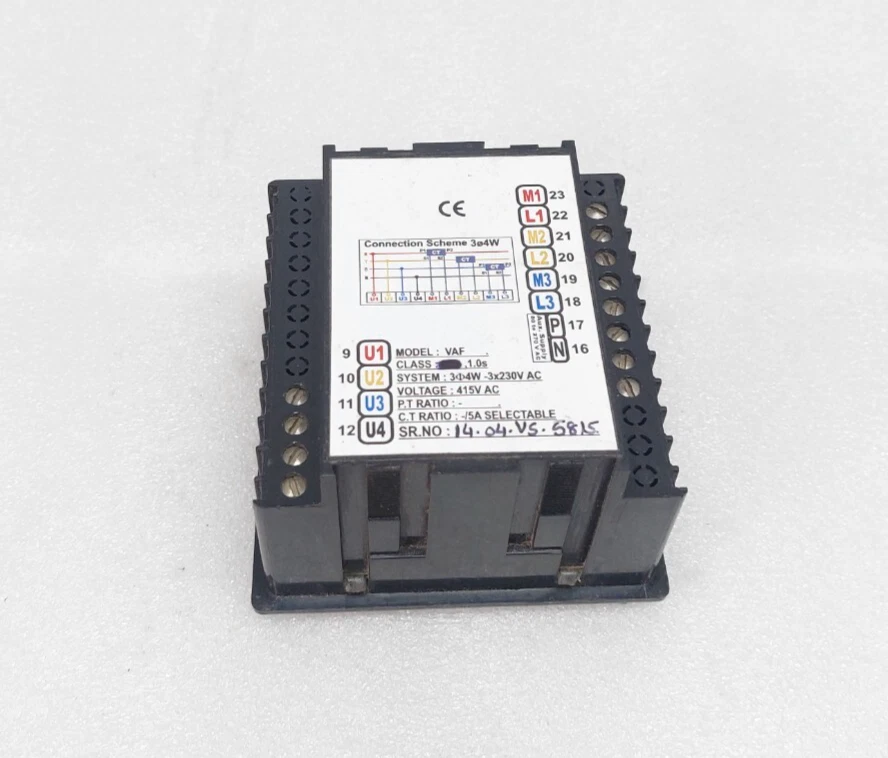 VAF ENERGY METER TRINITY USED CLASS: 1.0S 3 PHASE 4W 3X230VAC 415VAC VAF - Image 3 of 4