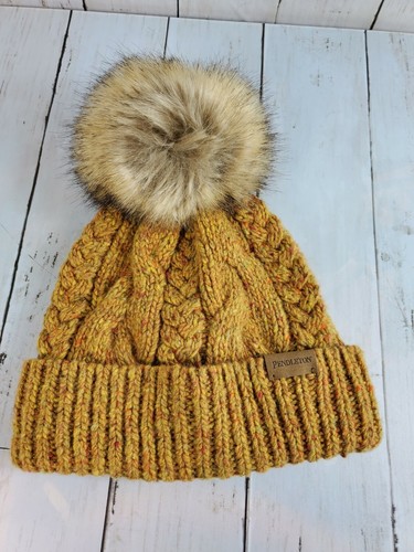 Pendleton Wool Blend Cable Knit POM POM 