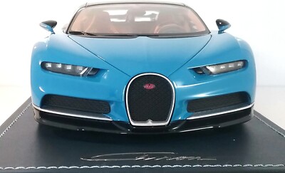 Bugatti Chiron Sport Open Wing French Racing Blue by MR Collection in 1:18 Scale