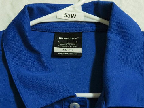 M-3XL Blue THUNDER Nike Dri-Fit Men's #48A Polo Shirt - Picture 10 of 13