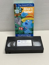 Blues Clues - Blues Safari VHS 2000 Nick Jr Nickelodeon Play Along With Blue