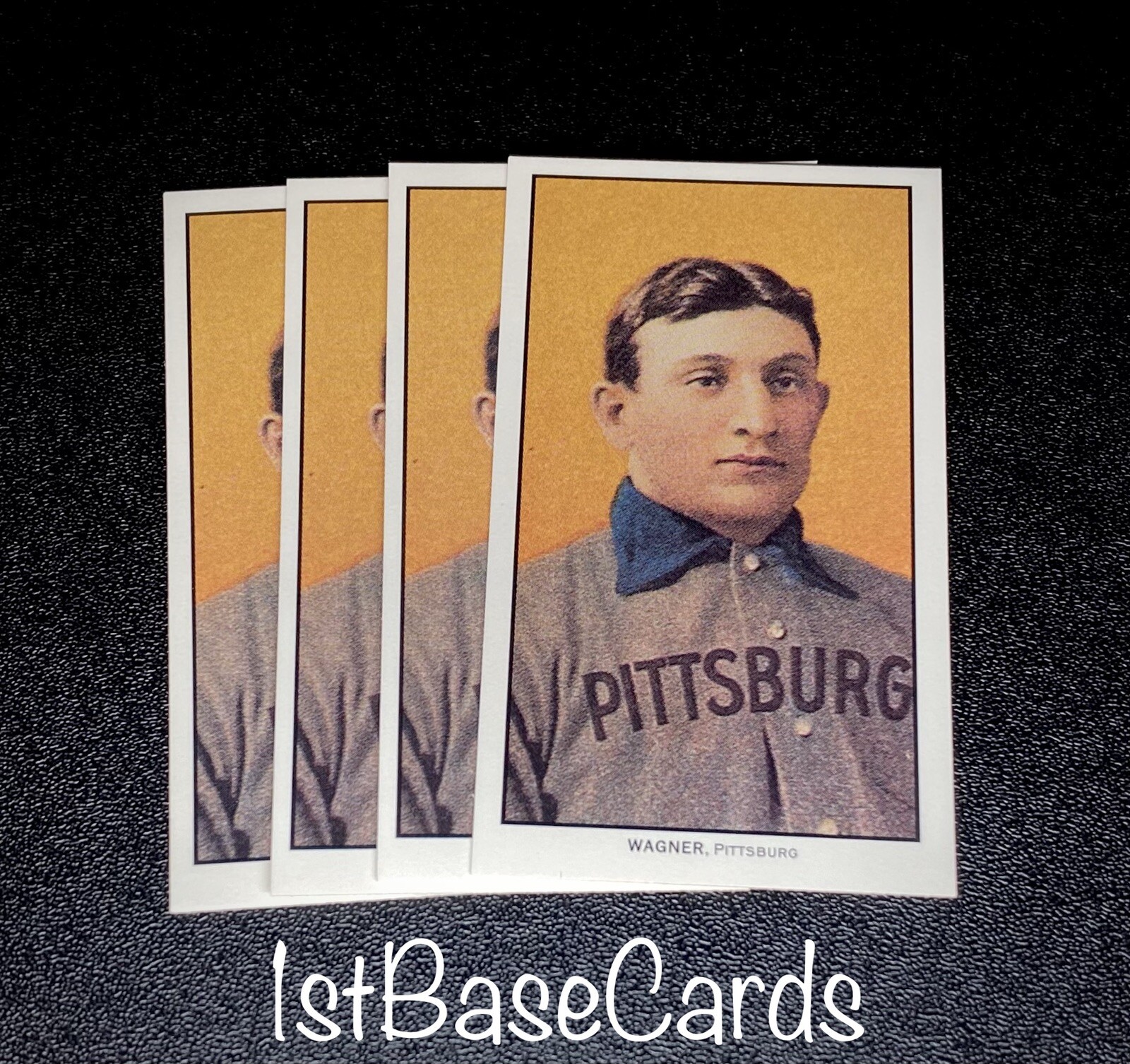 4x REPRINT Honus Wagner T206 Tobacco Piedmont Baseball Cards Pirates RC REPRINT