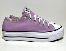 CONVERSE All Star Womens Size 8 Lift Platform Low Top Pink Urban Sneakers