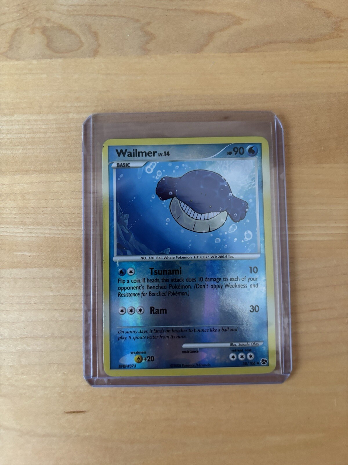 Pokémon TCG - Wailmer - 58/106 - Reverse Holo - Great Encounters [Light Play]