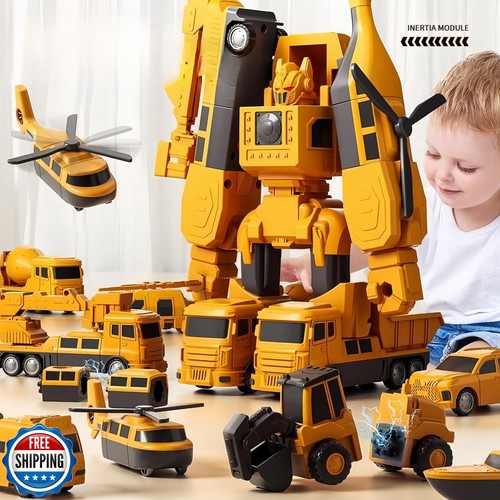 KKPOT Magnetic Transform Engineering Car Assembled Toys with Storage Box, Mag - Picture 4 of 5