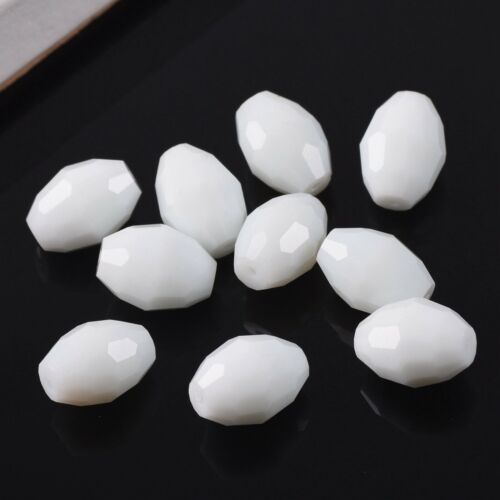 8x6mm 10x8mm 13x10mm Oval Rugby Faceted Crystal Glass Loose Beads Wholesale lot - Picture 53 of 57