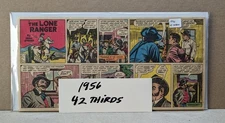 LONE RANGER 1956 Sunday Comic Strips, 42 third page size. Very Nice.