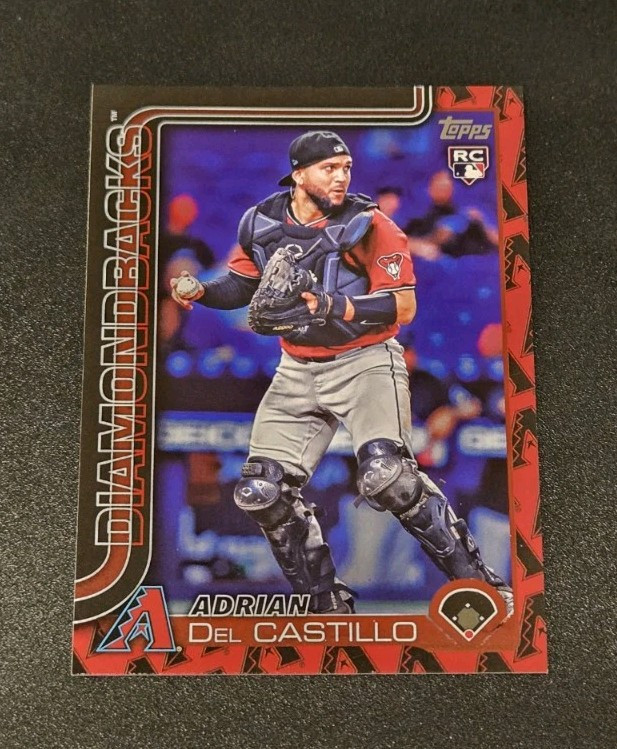 Adrian Del Castillo 2025 Topps TEAM COLOR LOGO BORDER RC Rookie #226 SP SSP