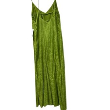 SIZE 10 Anthropologie GREEN SPAHGETTI STRAP LONG Dress