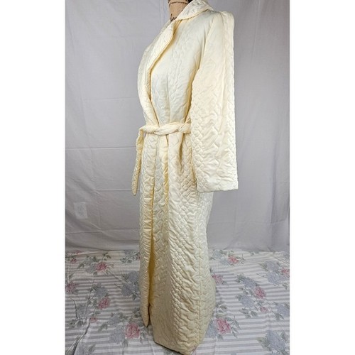Vintage Barbizon New Expressions Quilted Nylon Robe Coat Gown Petite XS - Picture 11 of 16