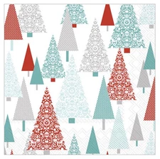 2 Packs Cocktail Napkins Fancy Forest Paper Napkins 40 Counts 5” X 5”