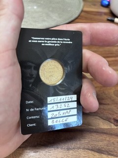 20 francs or génie 1893 À Sup. Sous Scellé Godot & Fils