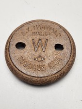 A.Y. McDonald Mfg. Co. Cast Iron Water Meter Box Cover Lid 1" Threaded W Dubuque