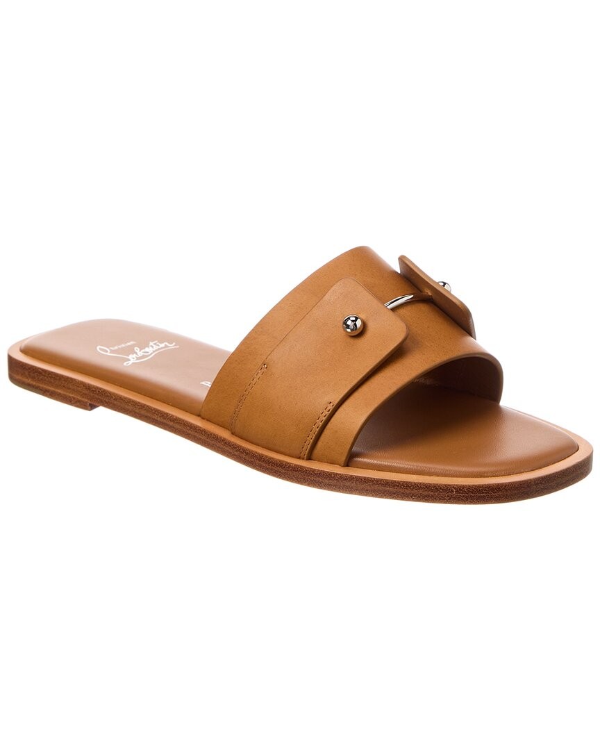 Женские кожаные мулы Christian Louboutin Chambelimule 116890₽