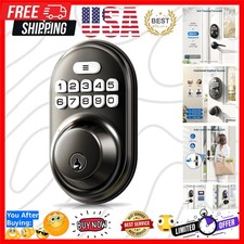 Keyless Entry Door Lock, Electronic Keypad Deadbolt, Keyed Entry, Auto Lock, ...