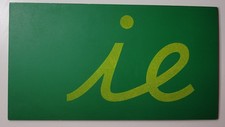 Replacement Montessori Green Wooden Sandpaper Double Letters Cursive "ie"