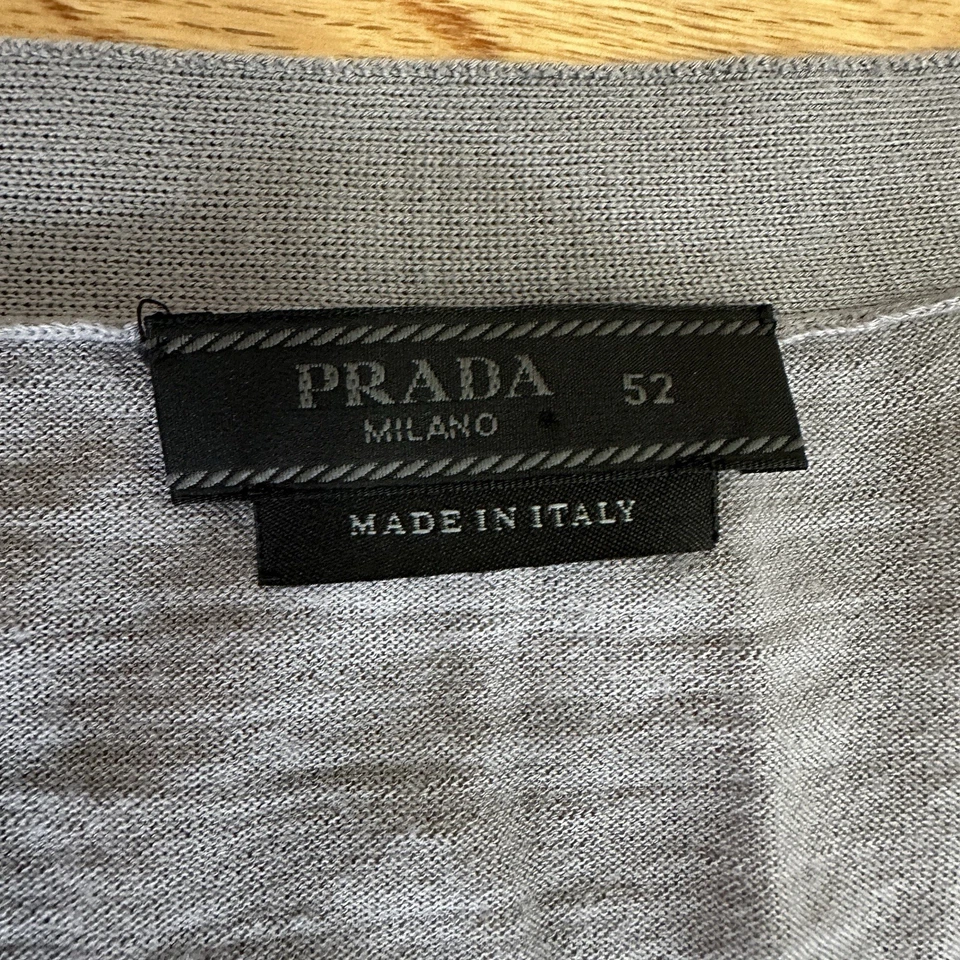 Prada Men’s Cardigan Gray - Image 3 of 4