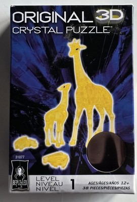 Original 3D Crystal Puzzles | Giraffe Level 1 - NEW IN BOX