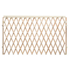 Expansion Walk-Thru Room Divider Baby Gate Natural Wood