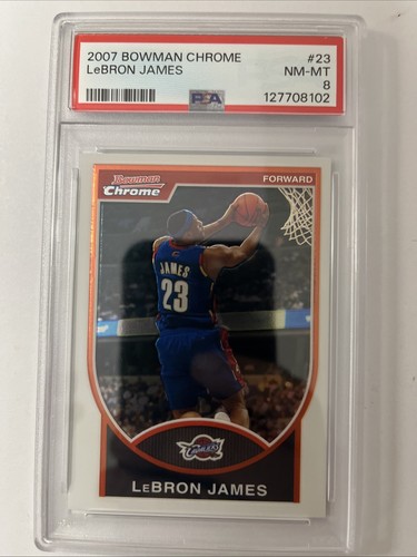 LeBron James #23 2007 Bowman Chrome card