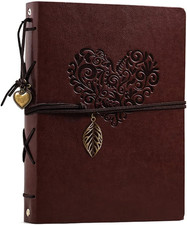 Photo Album 4X6 160 Photos, Leather Photo Albums with Writing Space with 30 Writ
