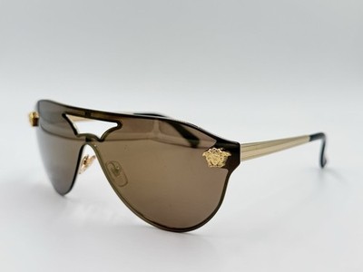 VERSACE MOD.2161 VE2161 1002/F9 GOLD MEDUSA SHIELD AUTHENTIC ITALY READ DESCRIPT