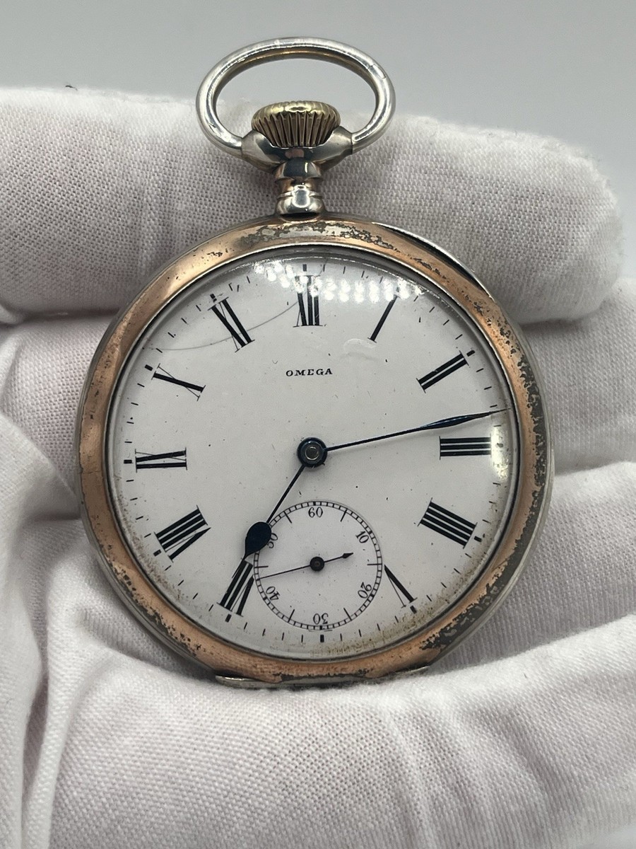 Omega Pocket Watch Grand Prix 1900 (.800) Silver Runs | eBay