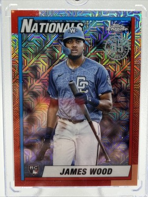 2025 Topps Update Series - 1990 Topps Chrome Silver Pack James Wood #U90C-30...