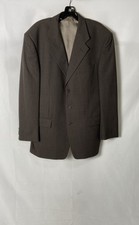 Vintage Monsieur Givenchy Men's Brown Micro Stripe 3-Button Blazer Jacket Sz 44