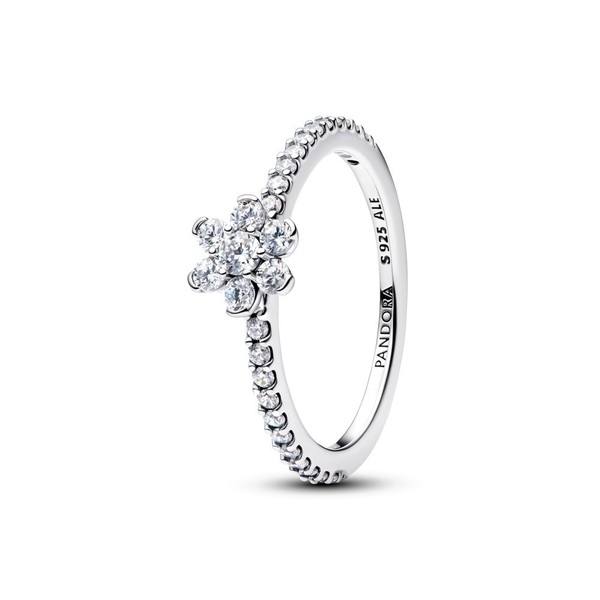 Pandora Ring Weite 52 194499C01 Funkelnder Klarer Blumen Ring 925/-Silber-image