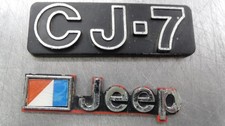 Oem Jeep Cj7 And Amc Flag Emblems Kit 1976-1986 Used