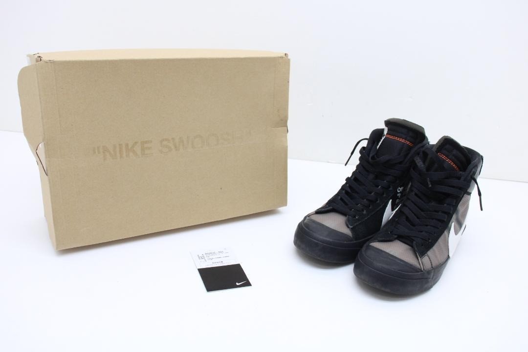 OFF WHITE X NIKE Nike Blazer Mid x Off White Grim Reaper AA3832 001 Uomo Taglia US8.5 con Scatola Buono